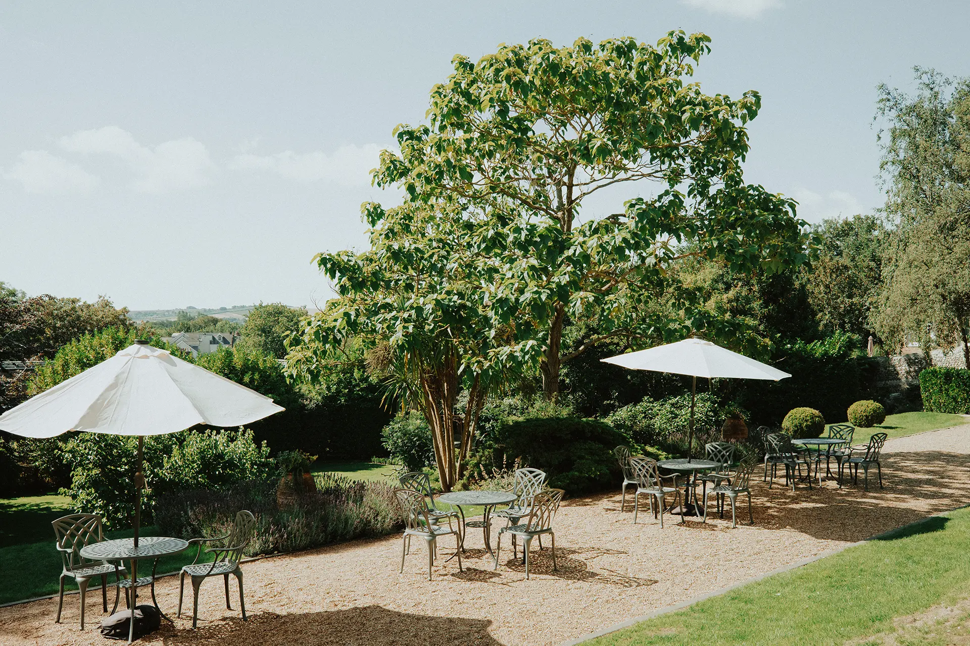Pelham House gardens outdoor terrace