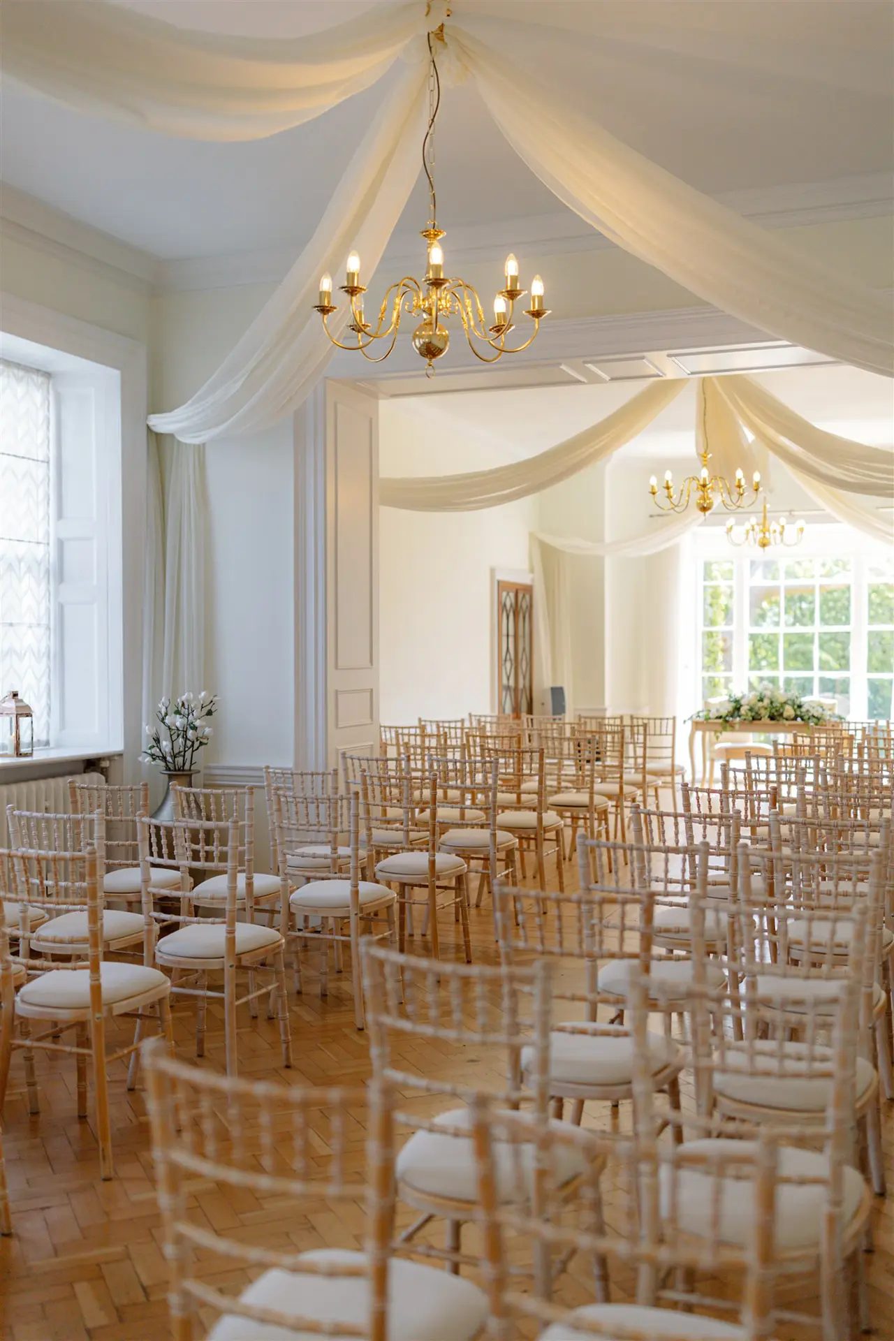 Pelham House ceremony set up
